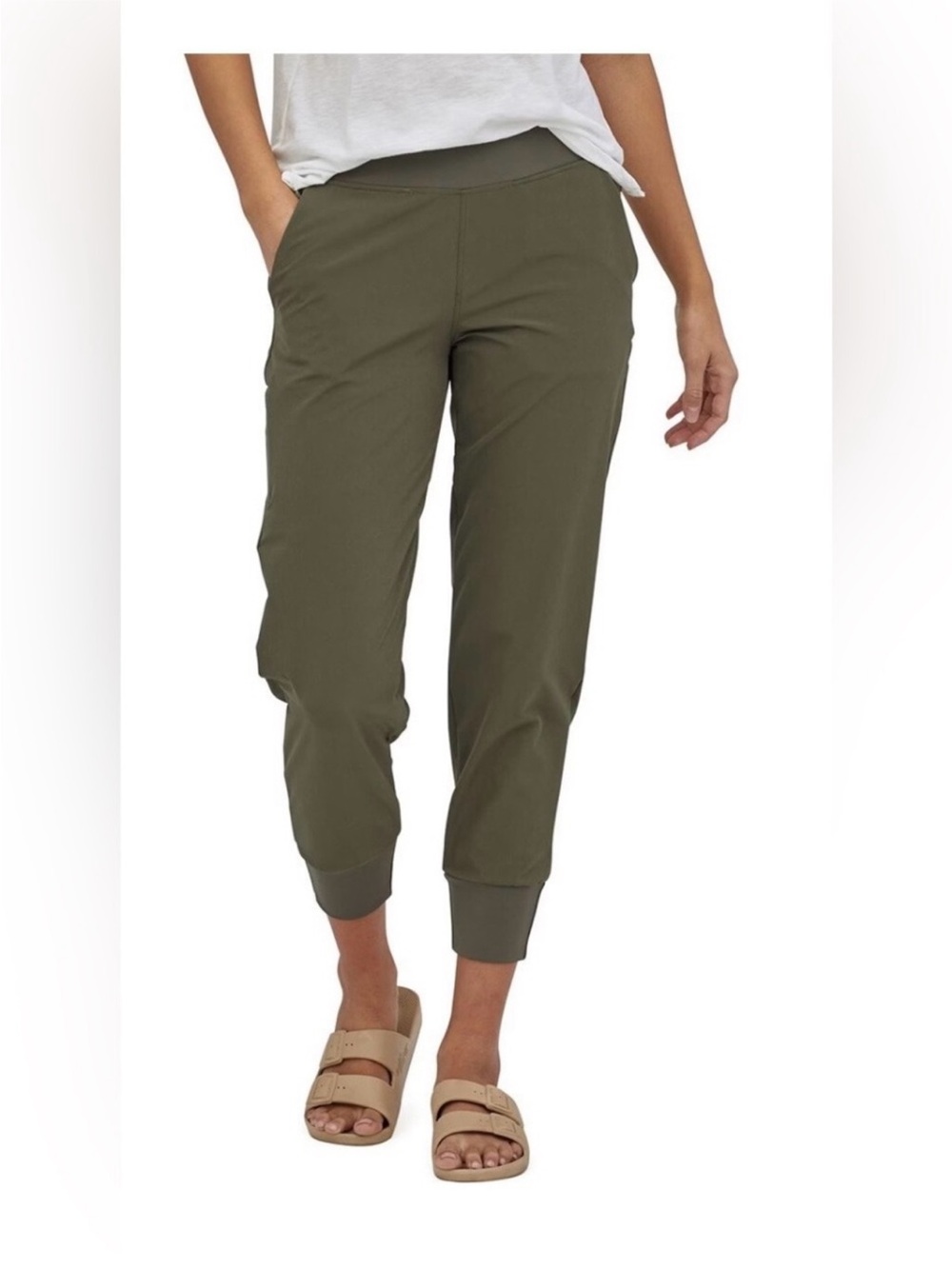 Patagonia Happy Hike Olive Green Women's Jogger Pants small